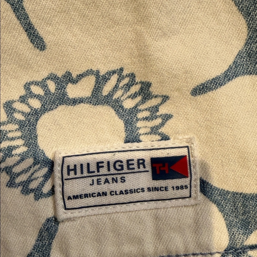 Tommy Hilfiger Blue Floral Jean Shorts vintage - Picture 3 of 6